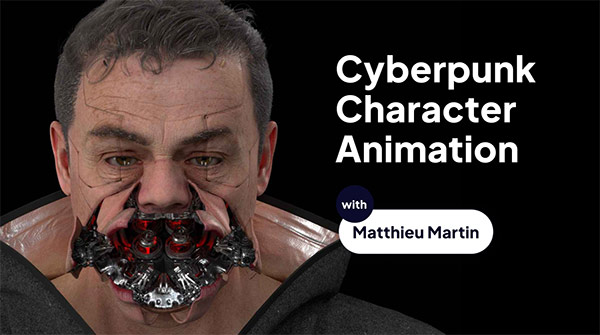 C4D教程-制作赛博朋克风格角色动画教程（英语无字幕） Mastering Cyberpunk Character Animation – From Concept to Creation
