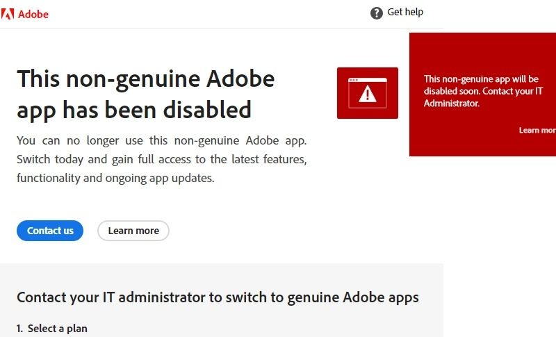 PS/LR等Adobe软件提示“this Adobe app is not available”的解决方法(持续更新)