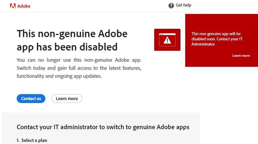 PS/LR等Adobe软件提示“this Adobe app is not available”的解决方法（持续更新）