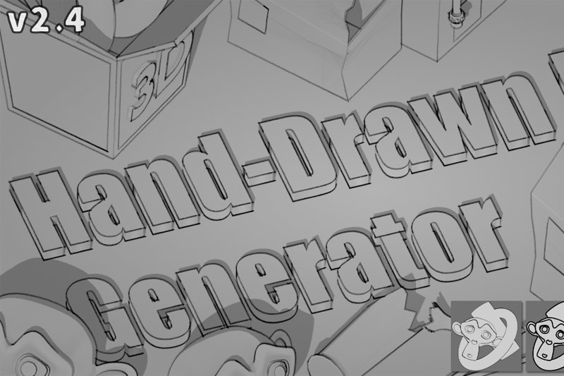 Blender插件-手绘线条生成器 Hand-Drawn Line Generator v2.4