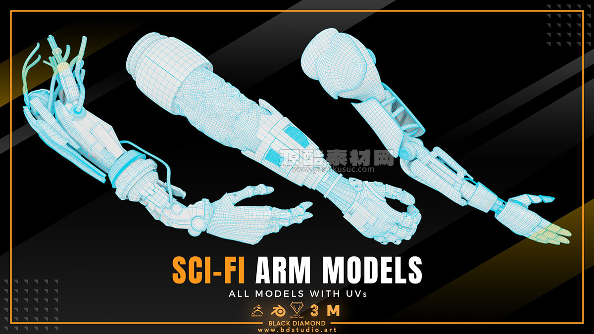 10个机械手臂模型机械臂模型机械手模型3D模型下载