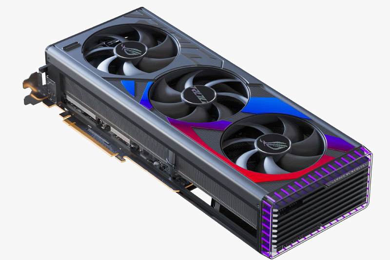 华硕4090显卡模型 ASUS ROG Strix GeForce RTX 4090显卡模型3D模型下载