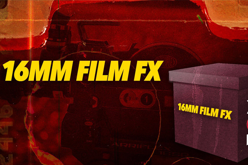 4K视频素材-100组16毫米电影胶片颗粒叠加刮痕纹理灼烧闪烁素材 CinePacks – 16mm Film FX