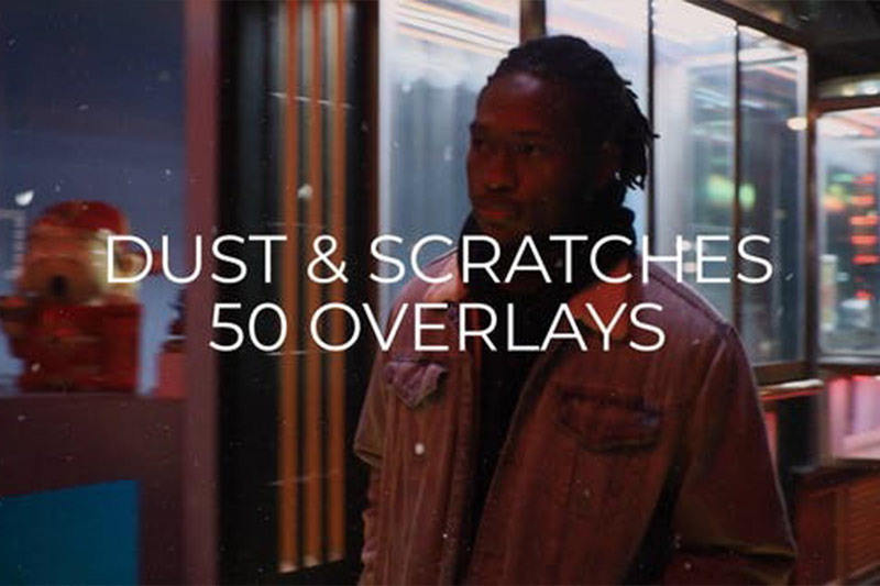 AE模板-50种叠加污渍划痕灰尘效果 Dust & Scratches Overlay