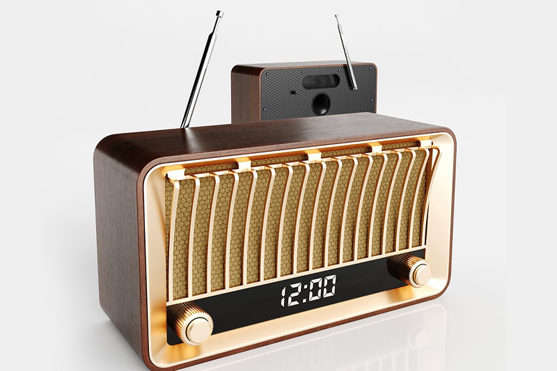 复古无线收音机模型3D模型