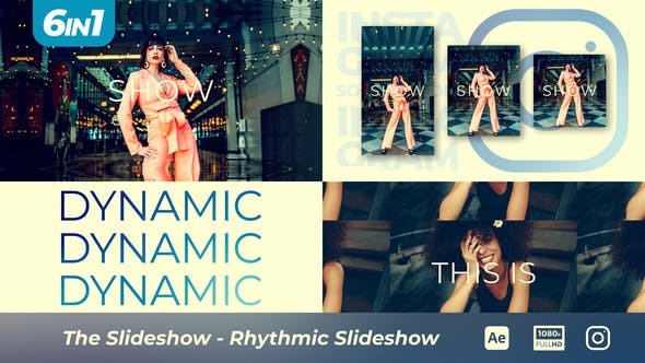 AE模板-时尚活力动感节奏快闪幻灯片 The Slideshow – Rhythmic Slideshow