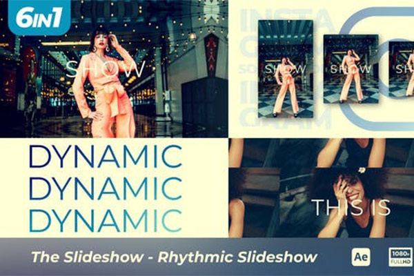 AE模板-时尚活力动感节奏快闪幻灯片 The Slideshow – Rhythmic Slideshow