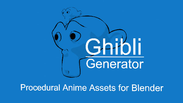 Blender插件-吉卜力动漫风格化生成器 Ghibli Generator v0.8.5