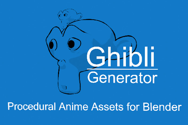 Blender插件-吉卜力动漫风格化生成器 Ghibli Generator v0.8.5