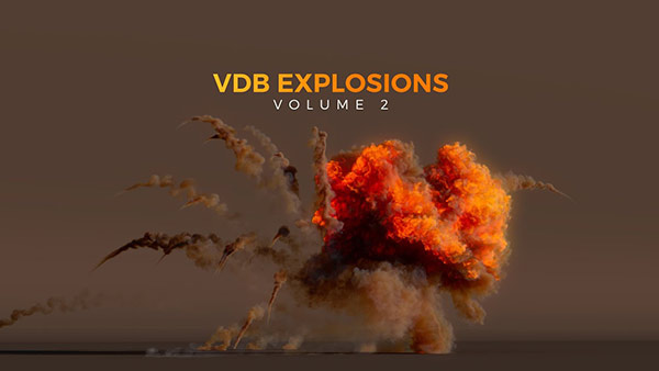 50个逼真的爆炸VDB动画 爆炸包第 2 卷：动画