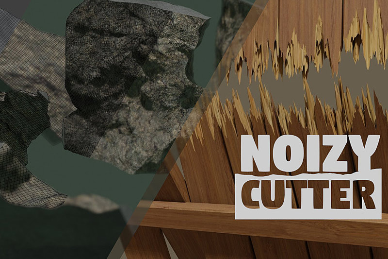 Blender插件-自定义纹理路径切割破碎效果 Noisy-Cutter v1.6 + 使用教程