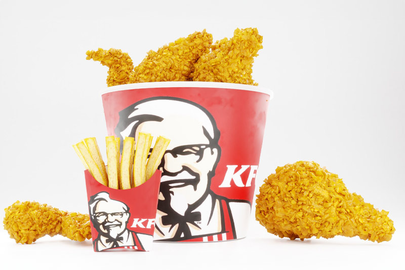 3D模型-肯德基鸡腿薯条KFC炸鸡模型炸鸡腿3D模型下载