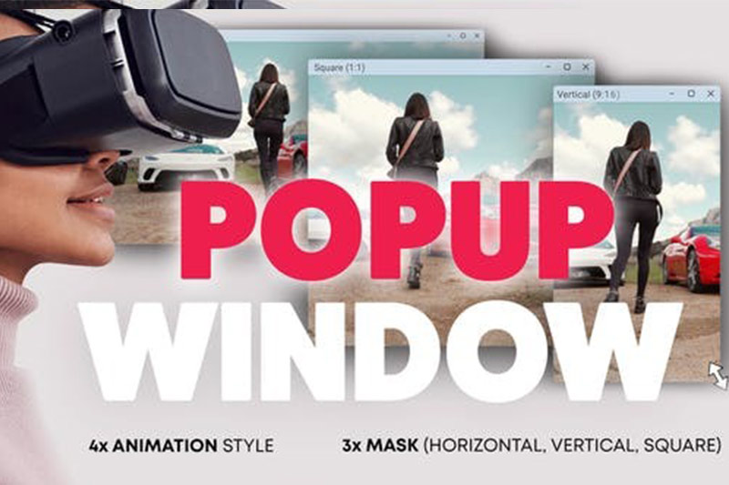 FCPX插件-12种电脑弹窗画中画展示效果动画 Computer Popup Window