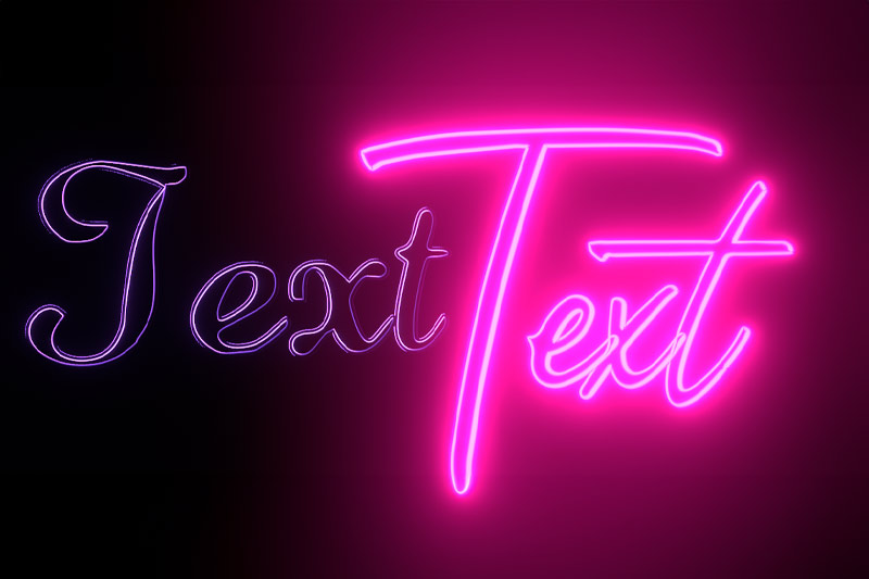 Blender插件-霓虹灯文字效果插件 Neon Text Addon v1.1