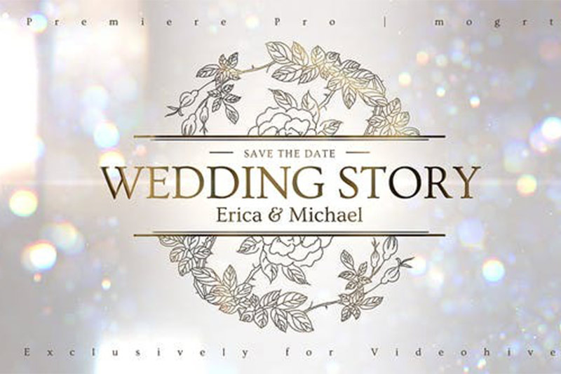 PR模板-唯美浪漫婚礼光斑散景效果照片幻灯片 Wedding Ceremony