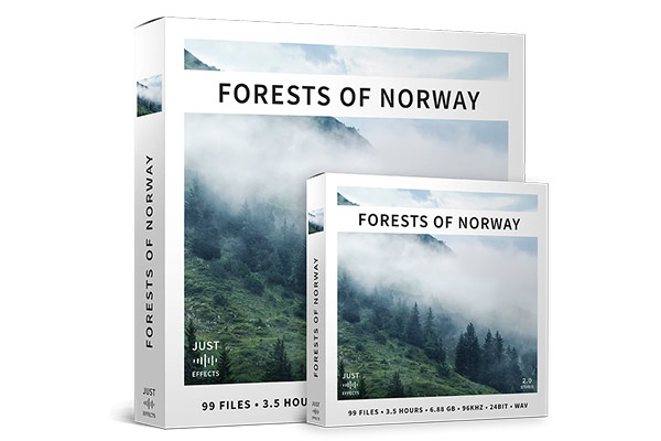 音效素材-99组挪威森林流水鸟叫自然环境环绕音效素材 Just Sound Effects Forests of Norway Stereo + Surround