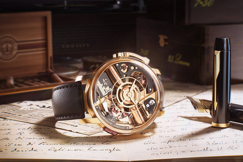 C4D工程-机械手表场景渲染工程产品场景模型C4D模型下载