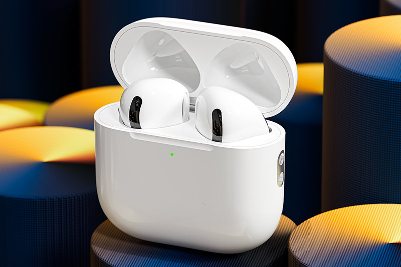 C4D工程-蓝牙耳机产品渲染工程蓝牙耳机模型耳机盒模型C4D模型