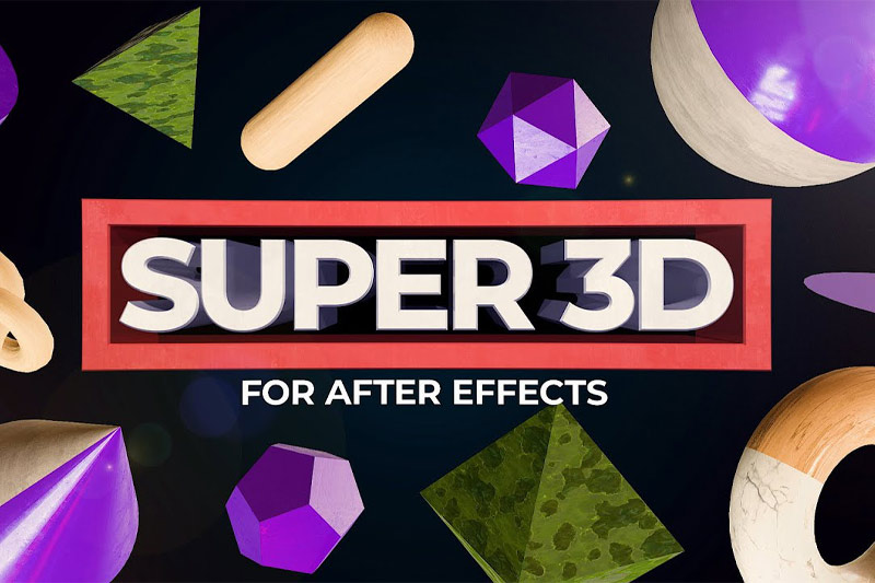 AE脚本-基础三维模型导入编辑工具 Super 3D v1.2.2+使用教程