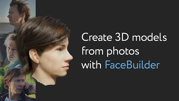 Blender插件-根据图片制作三维人脸头部模型 KeenTools FaceBuilder v2024.1