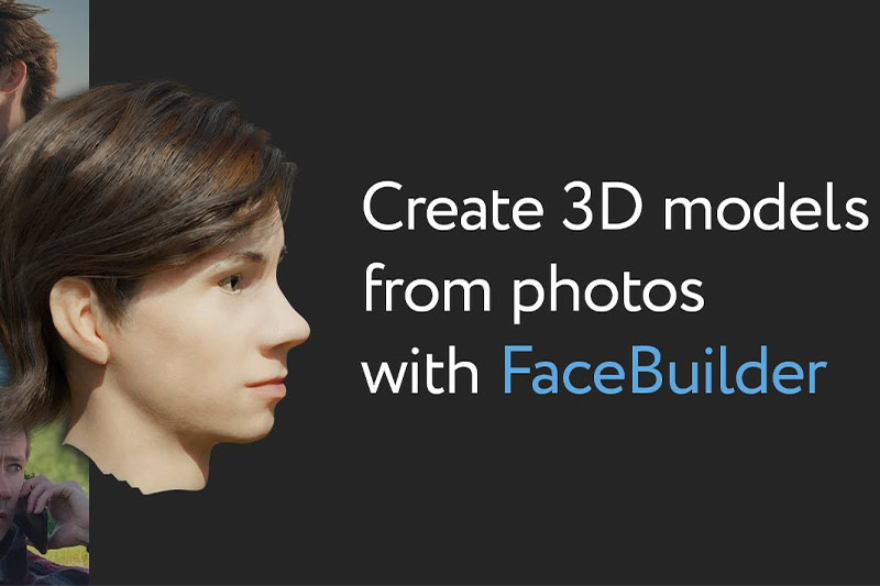 Blender插件-根据图片制作三维人脸头部模型 KeenTools FaceBuilder v2024.1