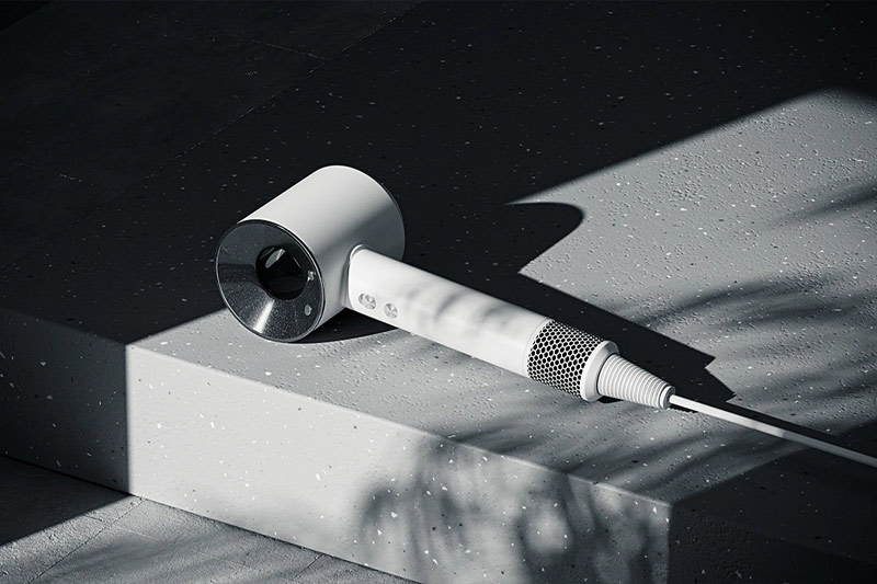 C4D工程-戴森吹风机产品场景渲染工程吹风机模型C4D模型