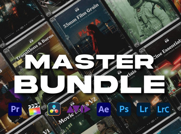 700+复古电影视频特效转场音效LUTs调色预设合集包 Cinegrams Master Bundle