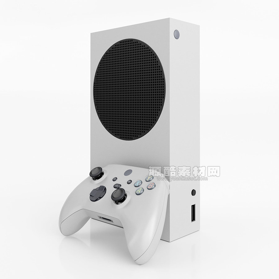 Xbox series游戏机模型游戏手柄3D模型