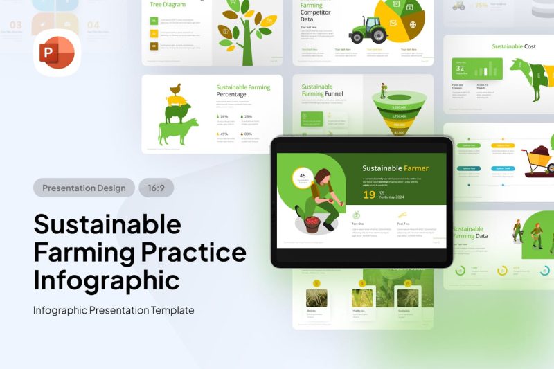 可持续农业实践PPT模版 (PPTX) sustainable-farming-practices-powerpoint