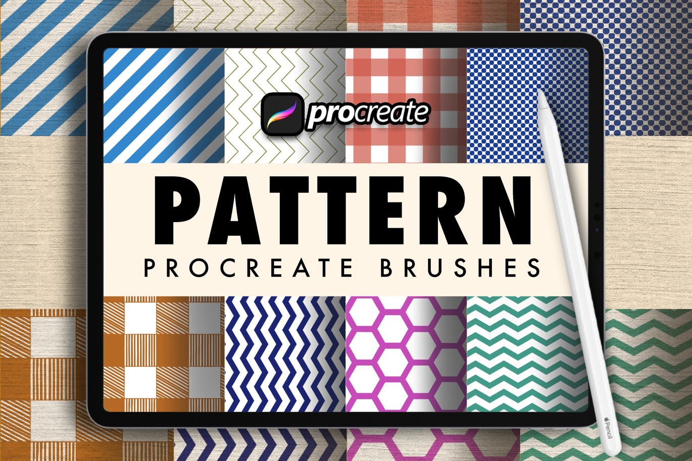 Procreate创意图案笔刷 (BRUSHSET) dans-pattern-procreate