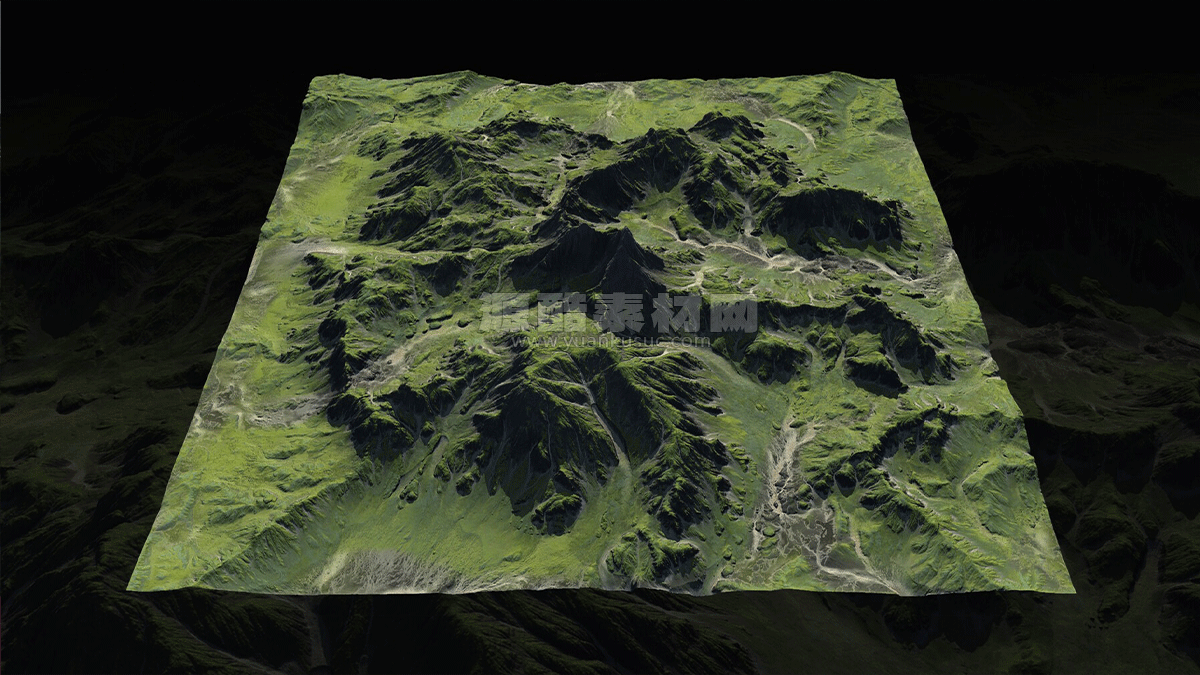 6组山脉地形冰岛雪山山地3D模型 6 LANDSCAPE KITBASH PACK  Icelandic mountains Vol.3