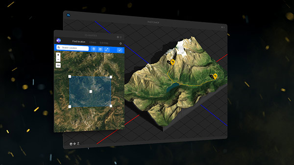 PS插件-中文汉化四款三维地图地形生成脚本 3D Map Generator