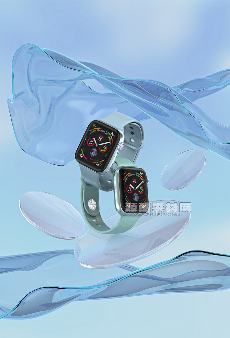 C4D工程-Apple Watch 苹果手表场景渲染工程苹果手表C4D模型