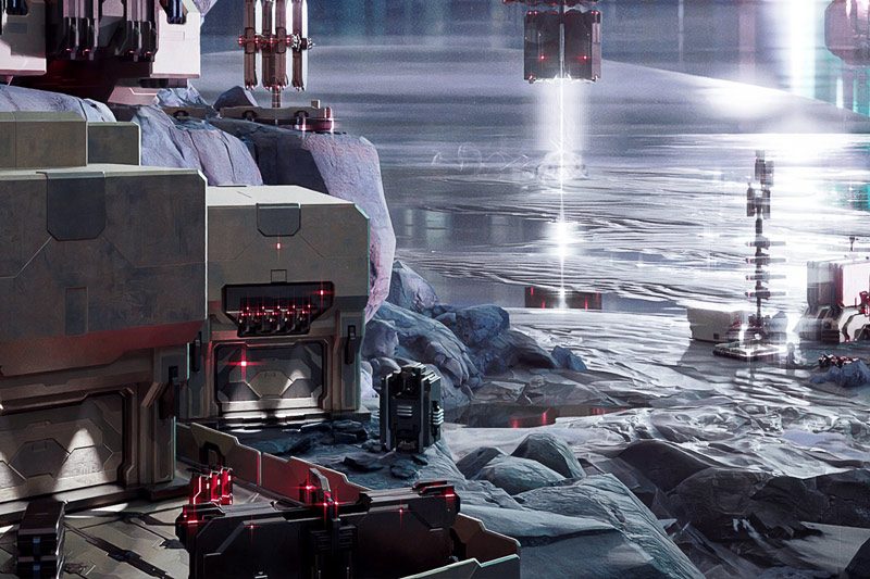 25个未来科幻风格楼房建筑模型3D模型 Space Base – 3D Kitbash Pack (Blender/FBX/OBJ格式)