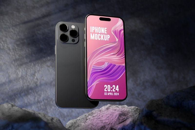 iphone手机样机素材 (PSD,PDF) iphone-mockup