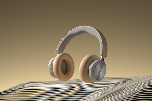 C4D工程-无线蓝牙耳机产品场景渲染工程头戴式蓝牙耳机C4D模型