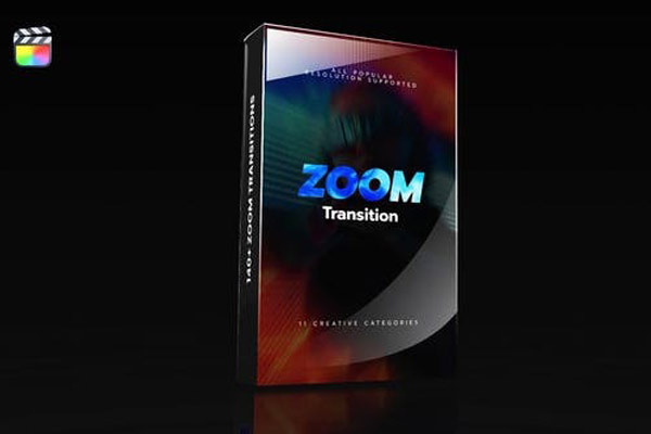 FCPX插件-140组视频模糊抖动缩放无缝过渡转场预设 Zoom Transition