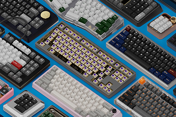 Blender预设-电脑键盘模型预设渲染工具包 Keyboard Render Kit 2