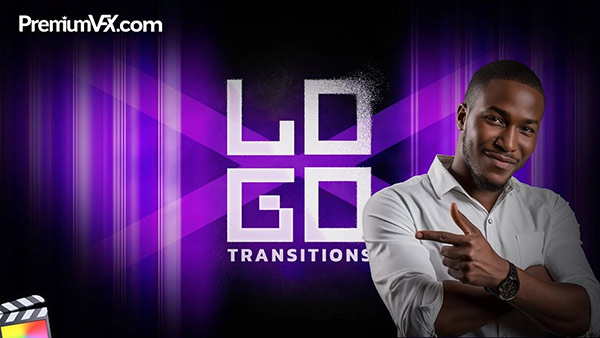 FCPX插件-30种创意动态LOGO标志过渡转场动画预设 Logo Transitions