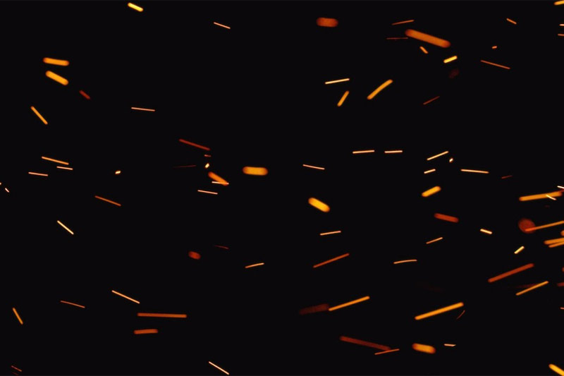 4K视频素材-45个真实火花漂浮飞溅特效素材 ActionVFX Fire Sparks – Close