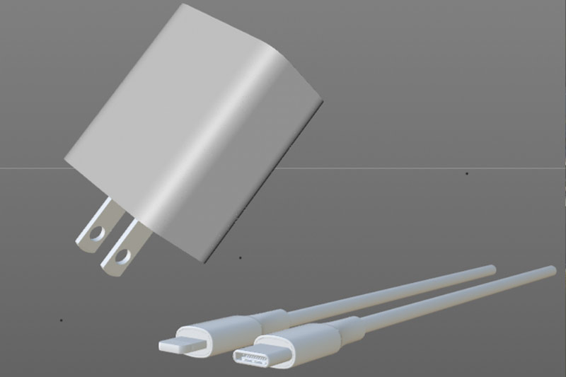 数据线模型充电头模型C4D模型下载