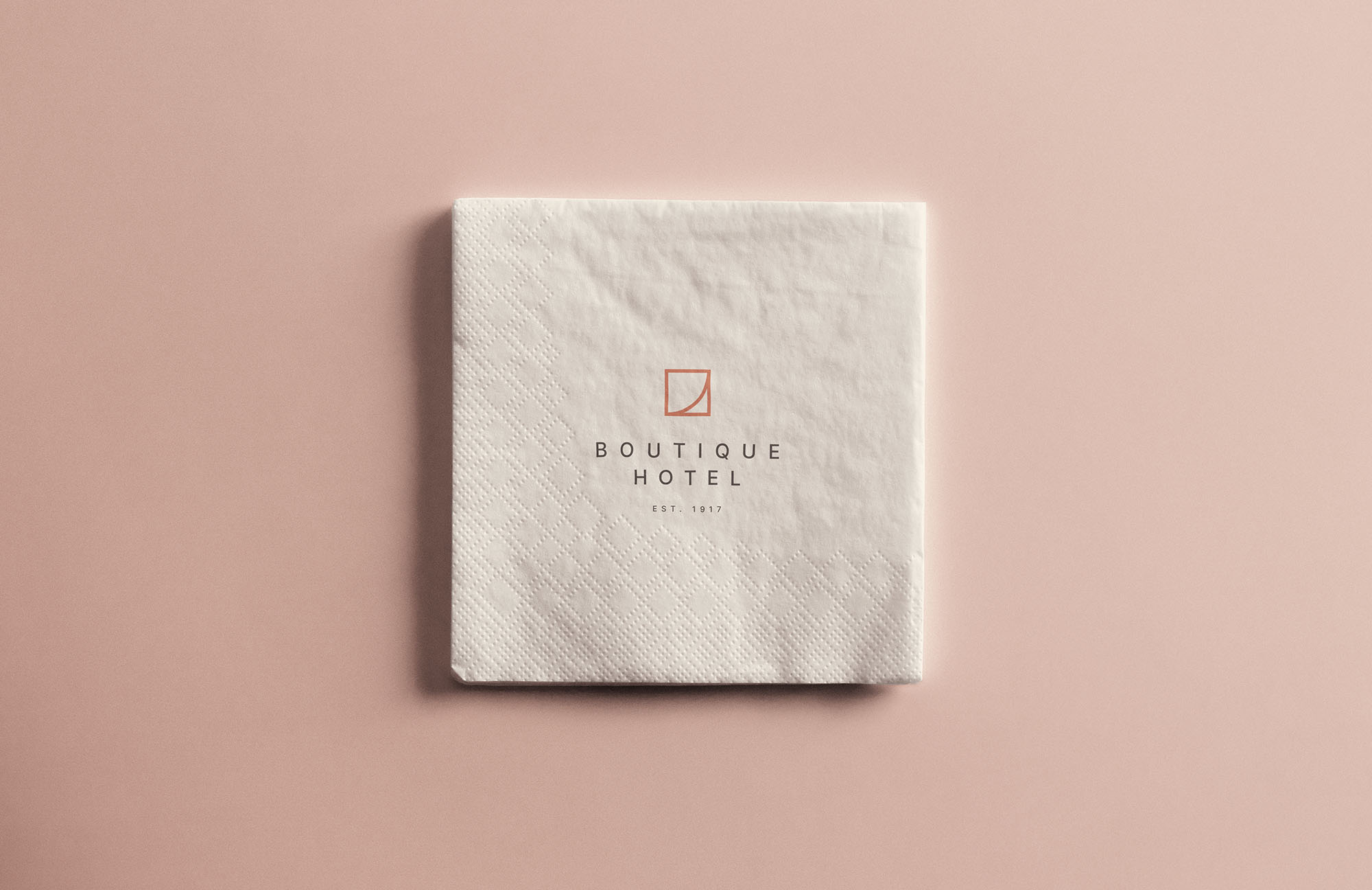 餐巾纸样机素材（PSD）Paper Napkin Mockup