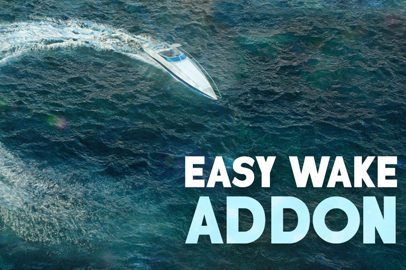 Blender插件-逼真海洋场景水面效果 Easy Wake v1.0 – Dynamic Ocean Addon