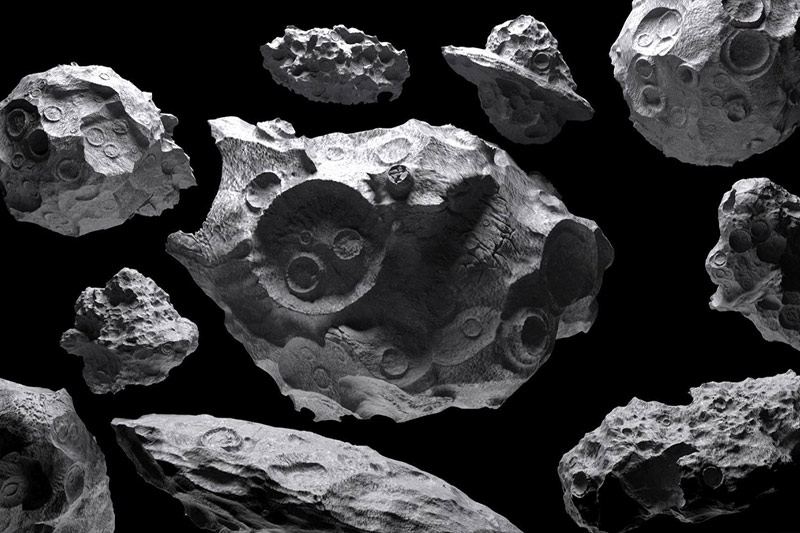 10个太空小行星模型陨石3D模型下载 Asteroids BUNDLE 3D model