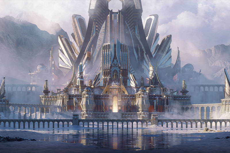 北欧奇幻风格欧式建筑模型资产3D模型 Neo Asgard – Nordic Fantasy Style Buildings Kitbash Pack (Blender/FBX/OBJ格式)