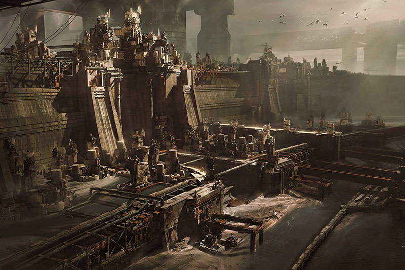 末日荒芜之地废墟工厂场景3D模型 Kitbash3d – Wasteland