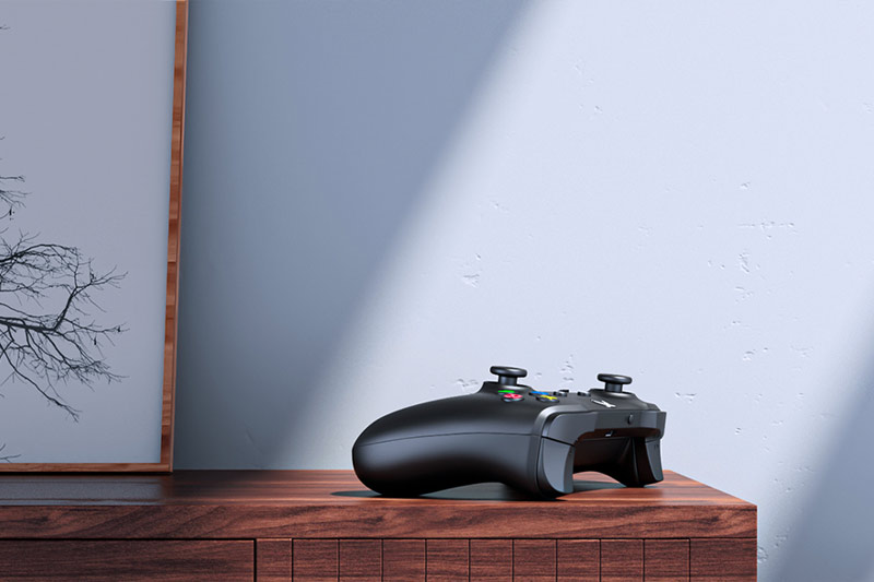 C4D工程-游戏手柄产品场景渲染工程游戏手柄C4D模型