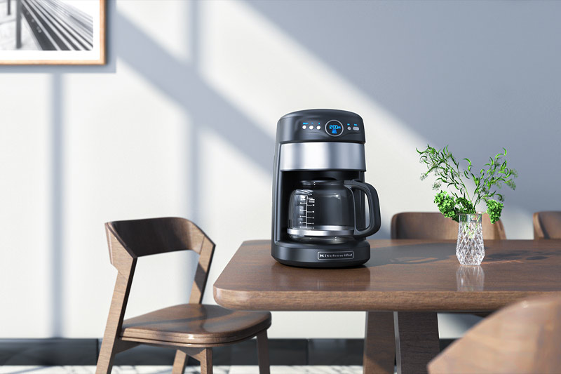 C4D工程-电热水壶桌面场景渲染工程电热水壶模型C4D模型下载