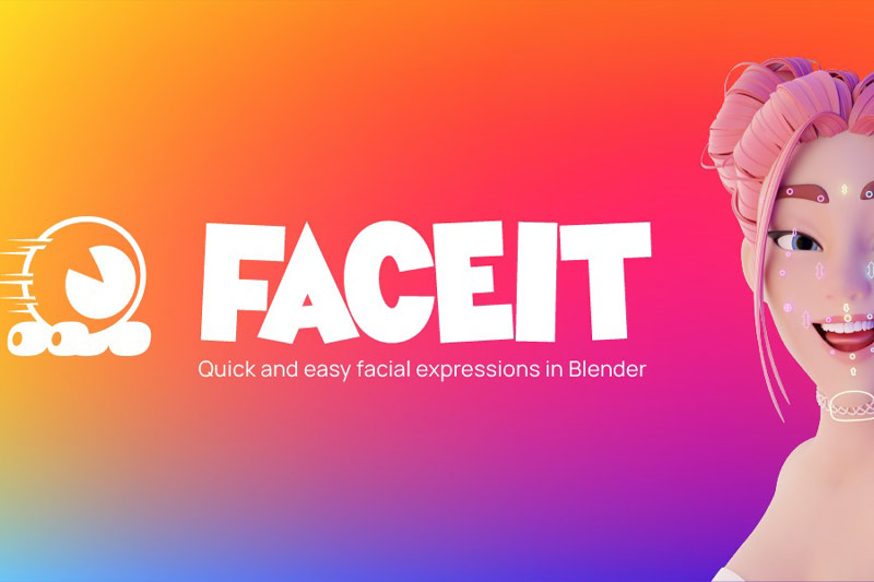 Blender插件-人像面部表情动作捕捉自动绑定工具 Faceit v2.3.43