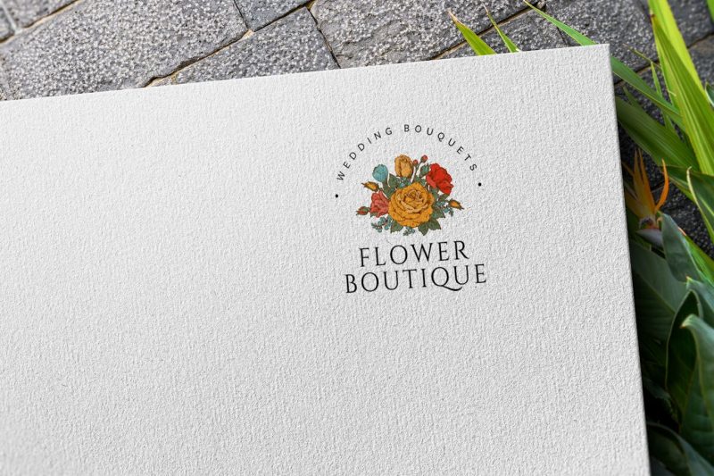 精品logo标志设计样机素材 (PSD) boutique-logo-mockup